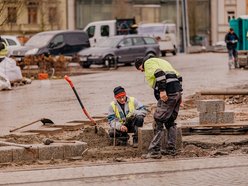 Plac Wolności w remoncie