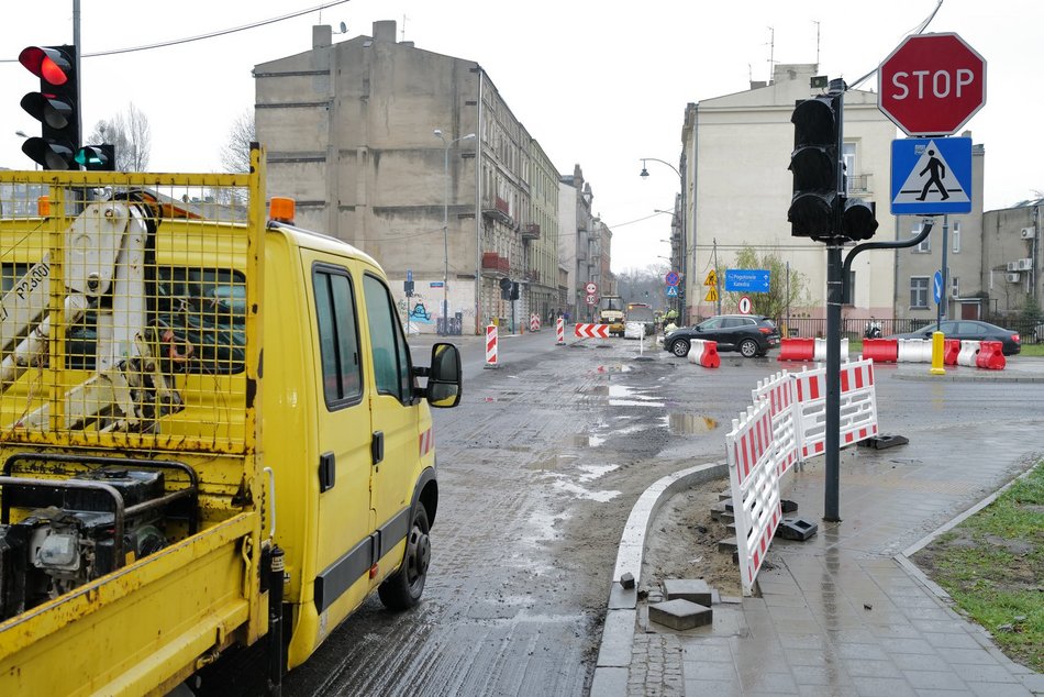 Łódź. Remont Radwańskiej