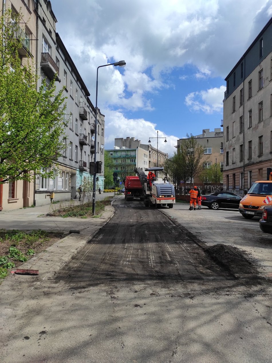 Drogowcy pracowali m.in. przy Więckowskiego