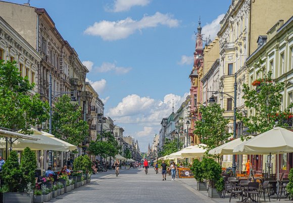 Ulica Piotrkowska w Łodzi