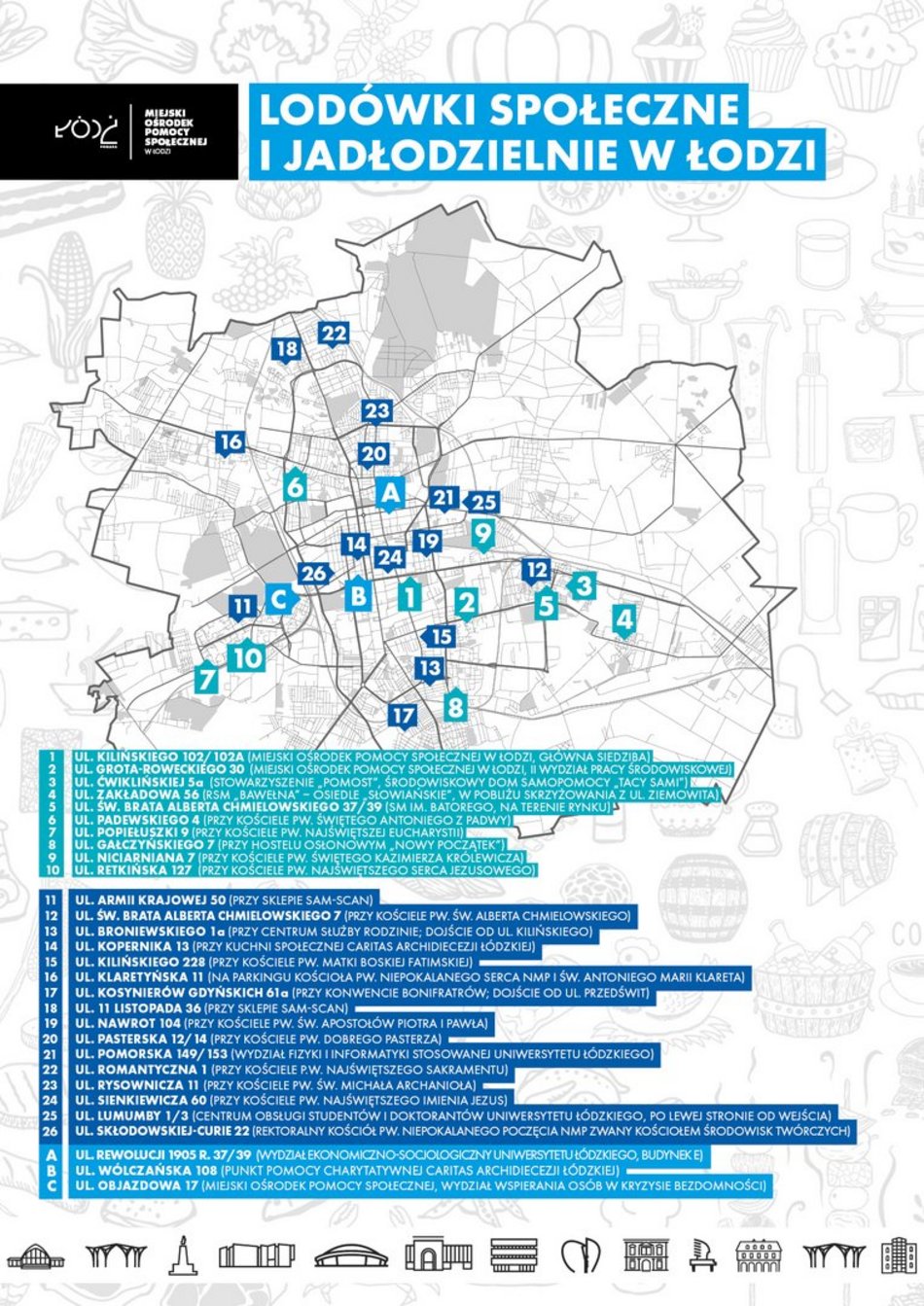 Łódź. Masz nadmiar świątecznych potraw? Skorzystaj z 26 lodówek społecznych w Łodzi