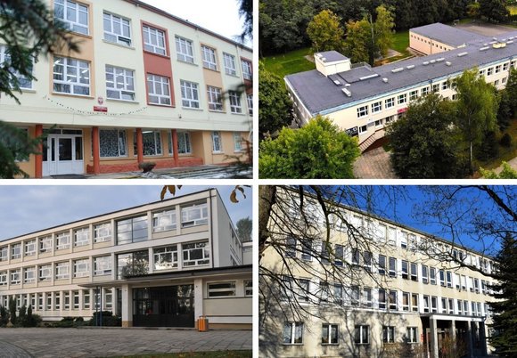 cztery budynki technikum