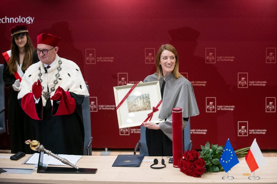 Roberta Metsola uhonorowana doktoratem honoris causa Politechniki Łódzkiej