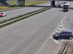 Łódź. Jechała pod prąd na autostradzie A1. Podróż do Łodzi, mogła skończyć się w Katowicach