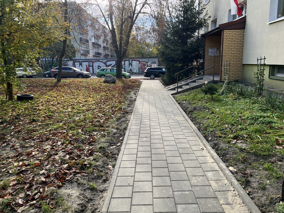 Nowy chodnik przy ul. Umińskiego