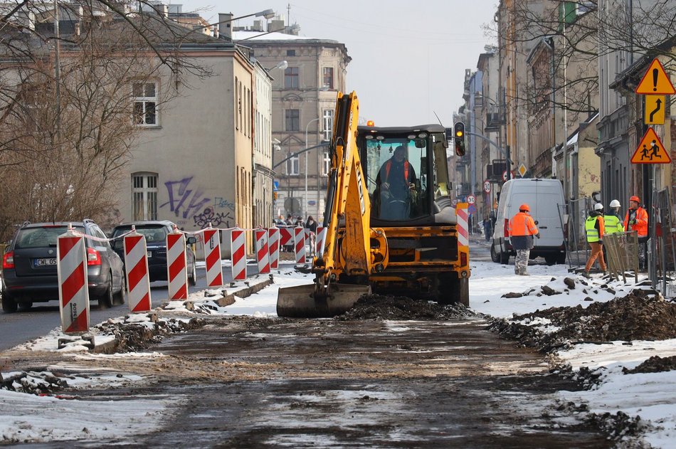 Przybyszewskiego w remoncie