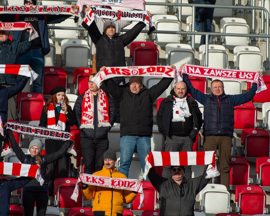 Kibice na meczu ŁKS Łódź kontra Bruk-Bet Termalica Nieciecza. Byłeś? Odszukaj się w galerii