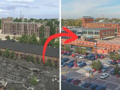 Manufaktura przed i po rewitalizacji