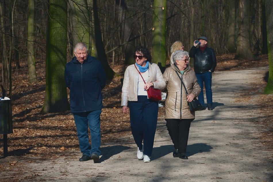 Tłumy w Parku Julianowskim w Łodzi