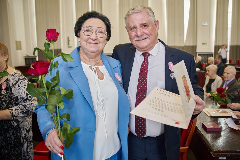 Małżeństwa z Łodzi uhonorowane medalami za wieloletnie pożycie