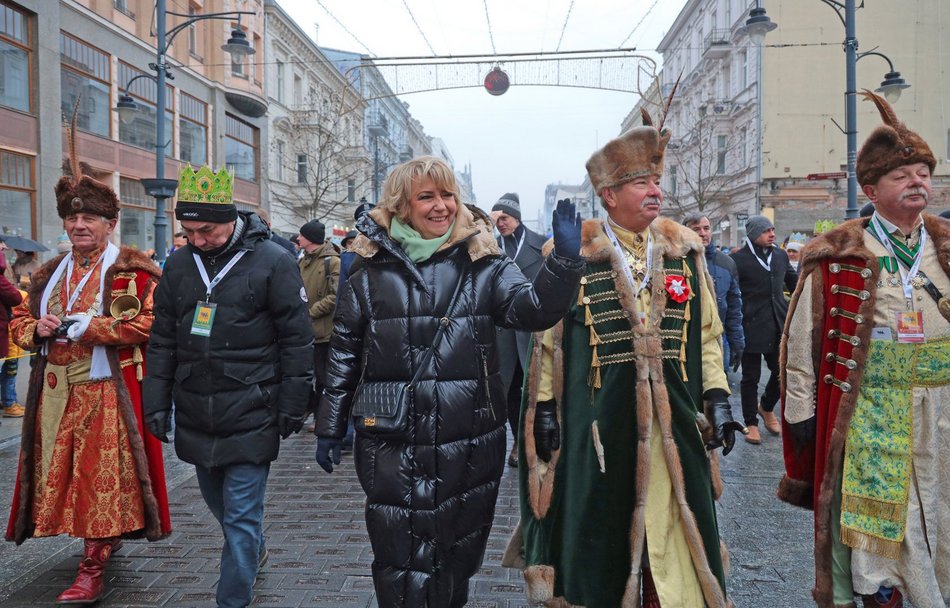 Orszak Trzech Króli na ul. Piotrkowskiej w Łodzi