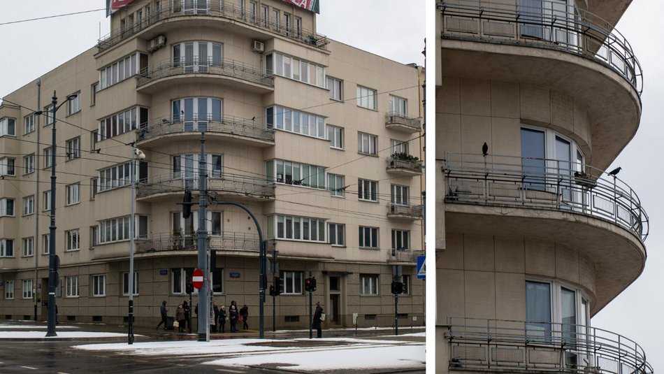 Modernistyczne budynki w Łodzi