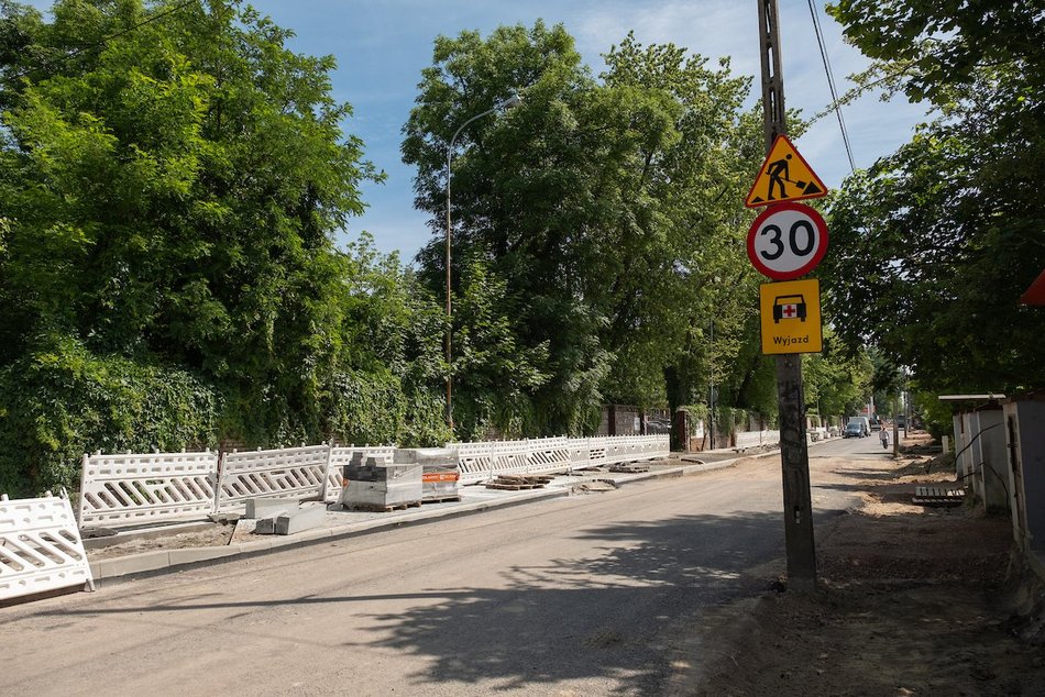 Remont Kniaziewicza w Łodzi. Prace na drugim odcinku coraz bliżej końca