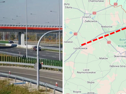Łódź. Autostrada A2 między Łodzią a Warszawą