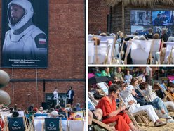Łódź. Sławosz Uznański-Wiśniewski w kosmosie! Łodzianie oglądali start na Astropikniku w Manufakturze