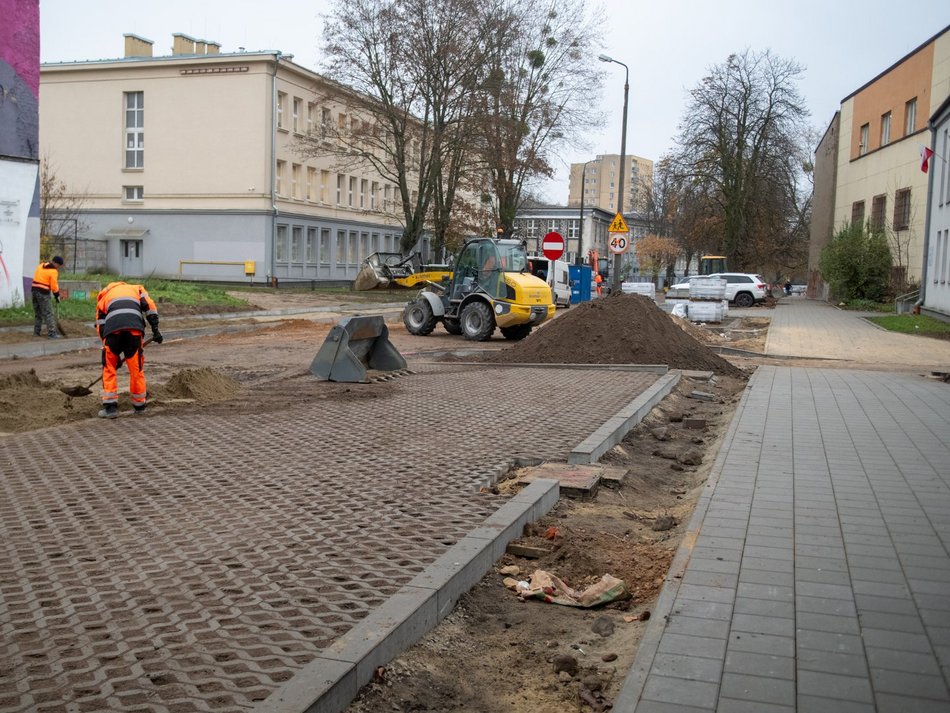 Łódź. Remont Podrzecznej, Wolborskiej i Majzela