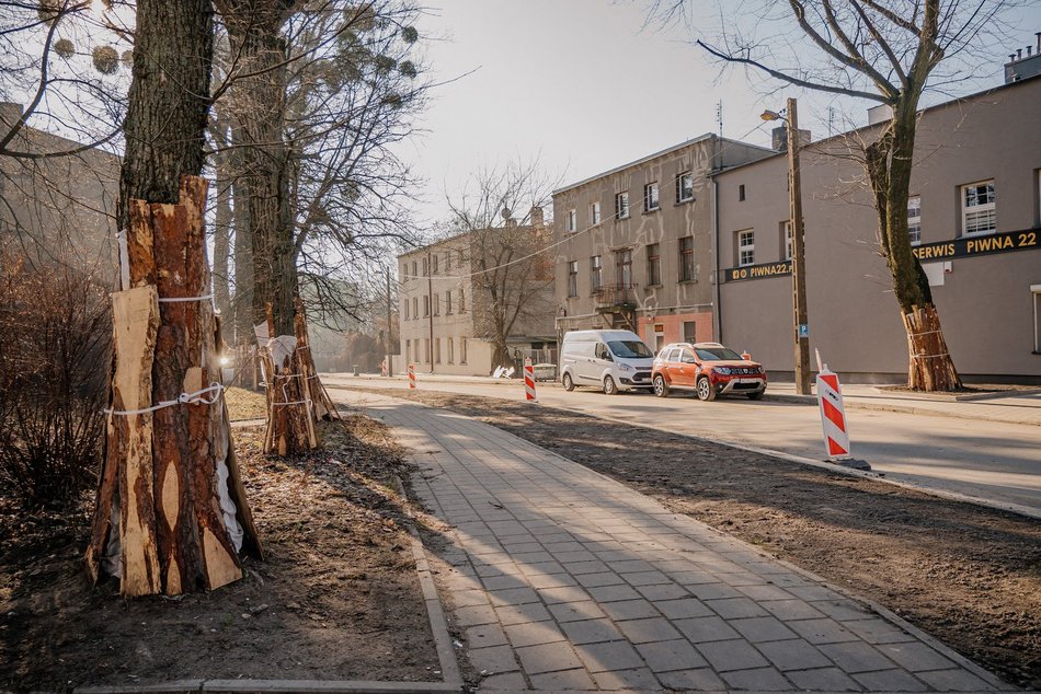 Łódź. Remont Piwnej i Powstańców Wielkopolskich w Łodzi. Prace brukarskie na finiszu