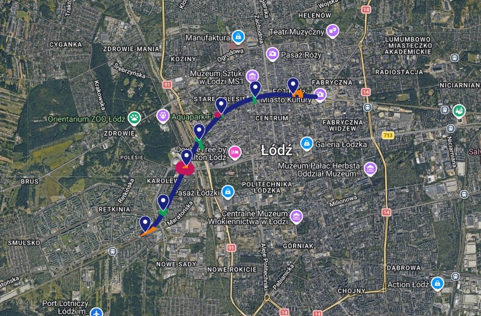 Kolej Dużych Prędkości w Łodzi. Nowa interaktywna mapa