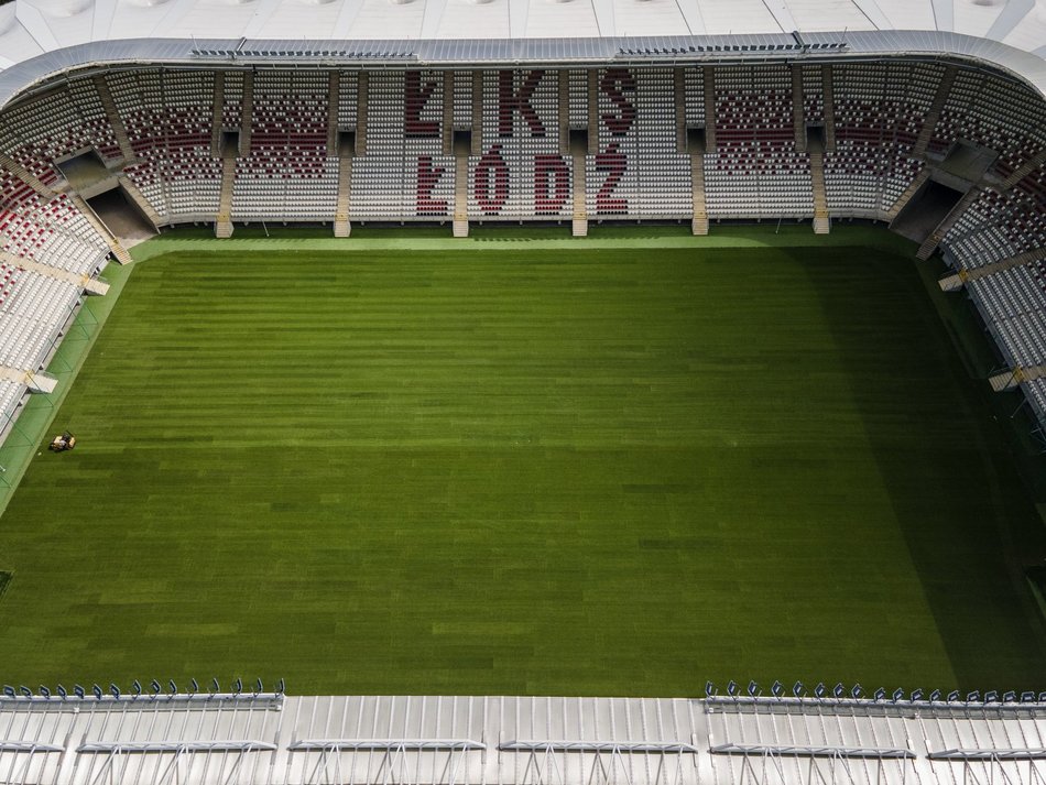 Nowa murawa na stadionie ŁKS gotowa