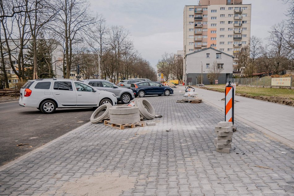 Łódź. Remont ul. Łanowej w Łodzi