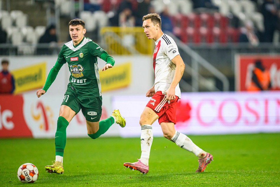 Łódź. ŁKS Łódź - Śląsk Wrocław. Trzy punkty w przedziwnym meczu