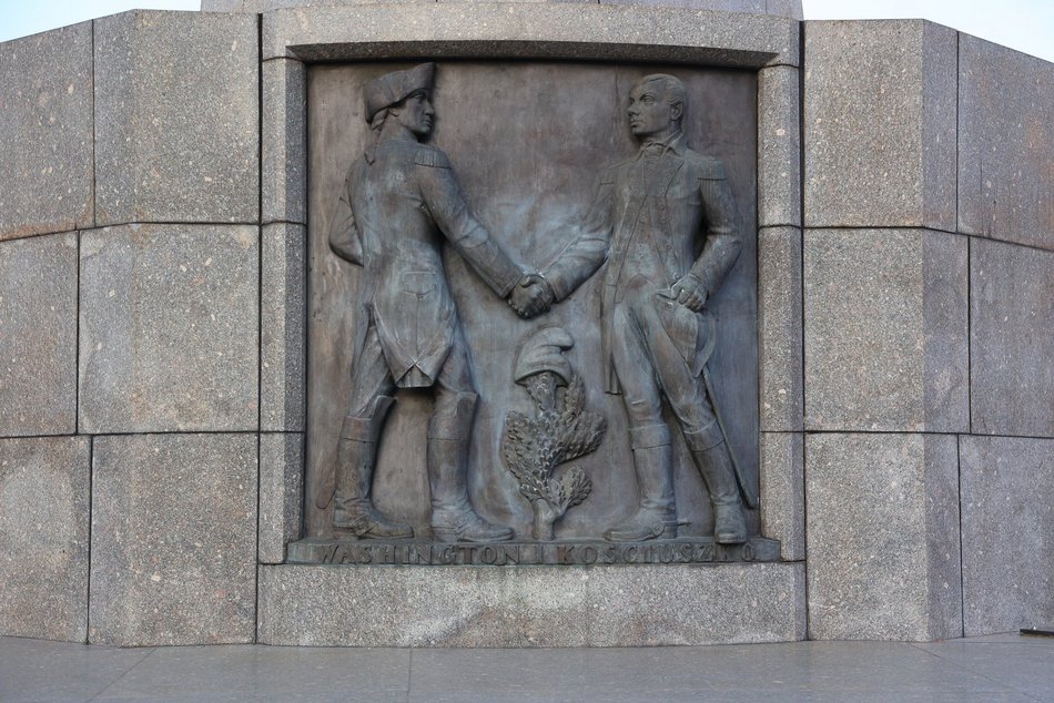 Łódź. pomnik Tadeusza Kościuszki na placu Wolności w Łodzi