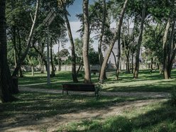 Łódź. Zielony zakątek na Radogoszczu w Łodzi. Odnowione chodniki, nowe alejki, ławki, kosze i latarnie