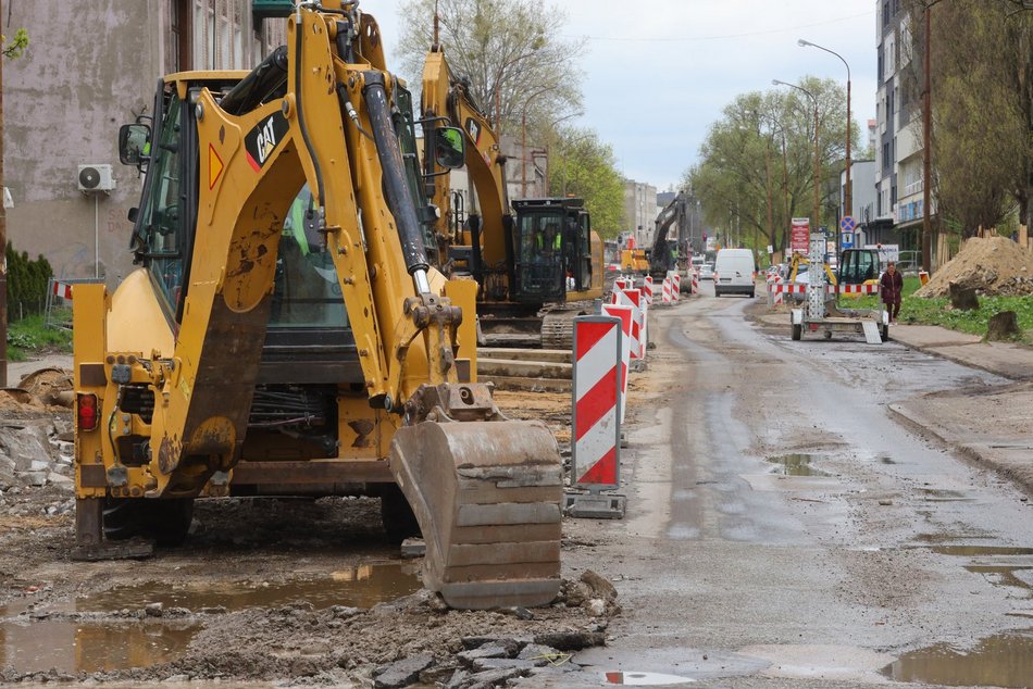 Przybyszewskiego w remoncie. Sprawdzamy, jak przebiegają prace.