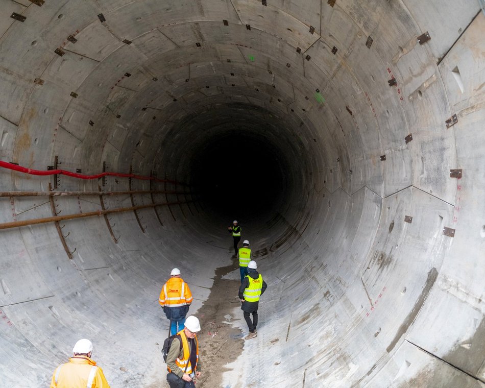 Tunel średnicowy pod Łodzią. Budowa stacji Łódź Polesie