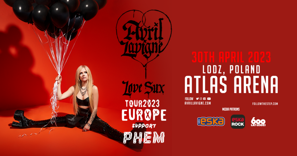 Avril Lavigne wystąpi w Łodzi!