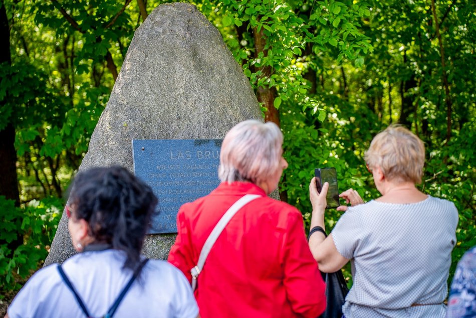 grupa ludzi spaceruje w naturze
