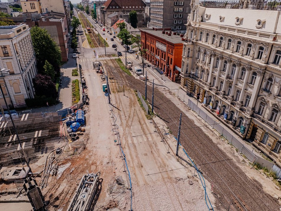 Nowe torowisko na Kościuszki