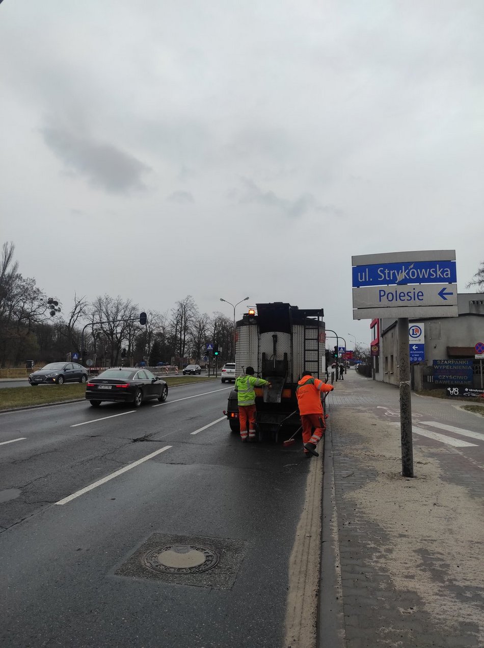 Prace na Strykowskiej i Szczecińskiej