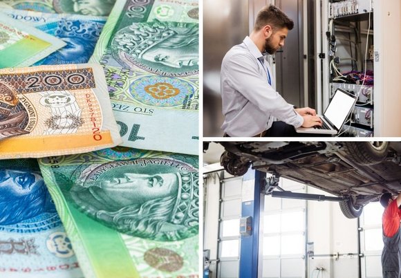Łódź. Pieniądze, informatyk, mechanik samochodowy