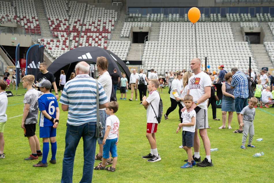 Piknik sportowy na stadionie ŁKS