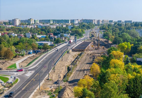 Przybyszewskiego - remont wiaduktu 