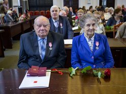 Łódź. Medale za długoletnie pożycie małżeńskie. To się nazywa wielka miłość!