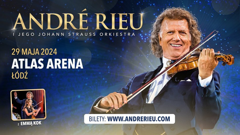 Andre Rieu ponownie w Atlas Arenie! Artysta zawita do Łodzi w 2024 roku!