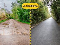 Łódź. Ulica Spadkowa w Łodzi