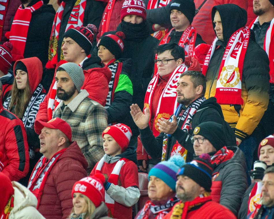 Kibice na meczu Widzew Łódź – Zagłębie Lubin