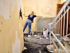 Pracownicy Philips w Łodzi odnowili sale w Centrum Kultury Młodych