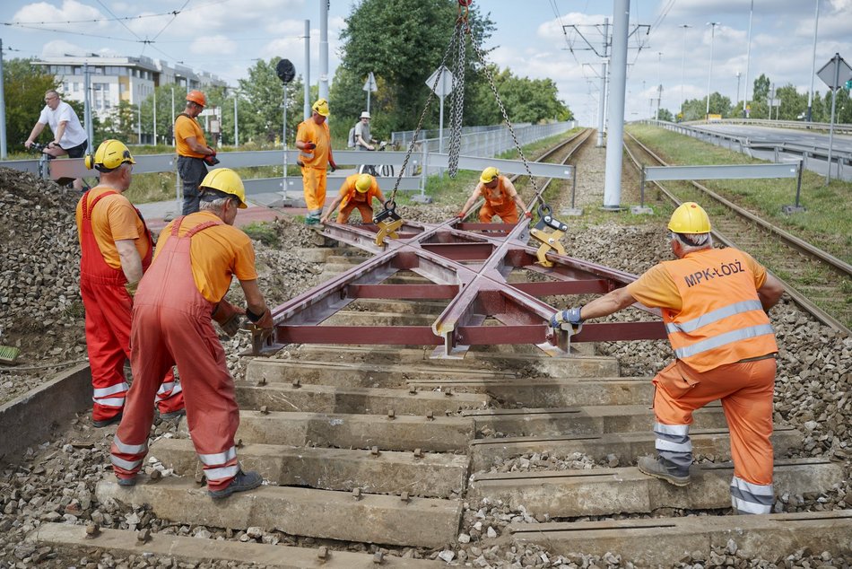 Remont torowiska na Teofilowie