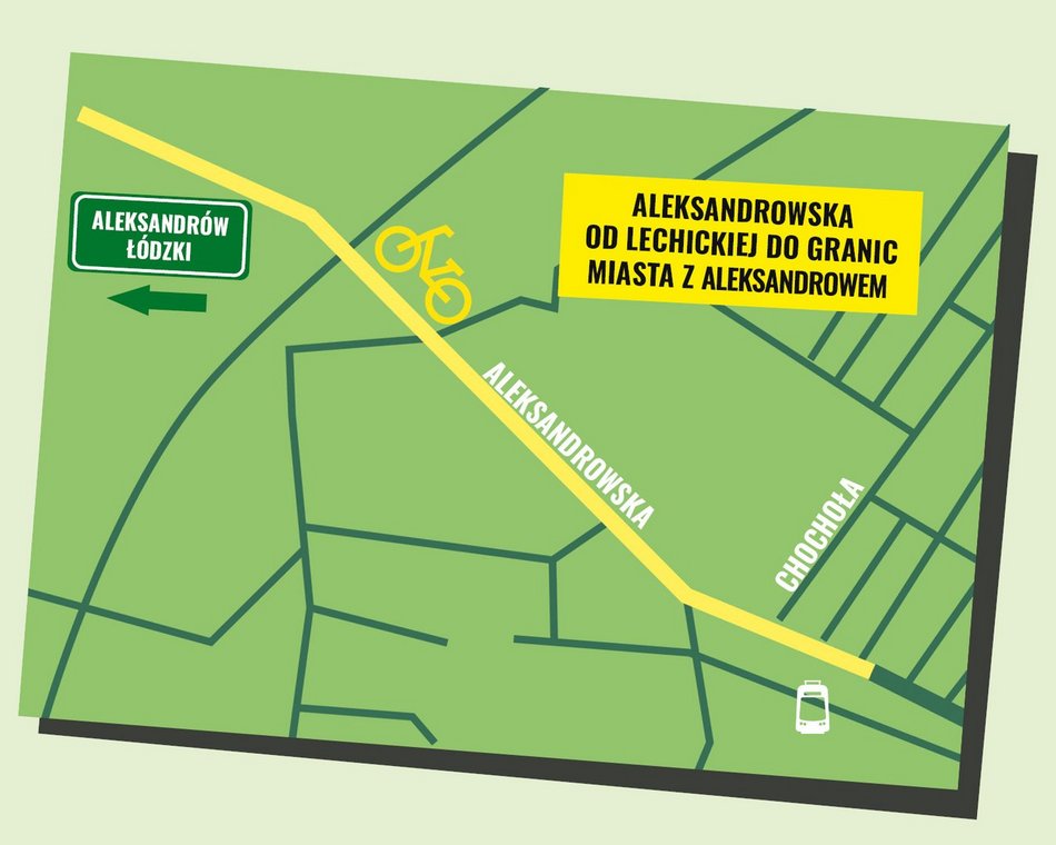 Łódź. drogi rowerowe