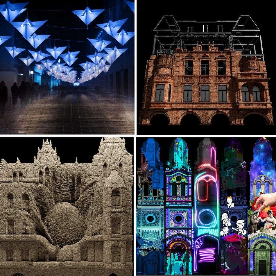 Mappingi i instalacje na Light Move Festival 2023