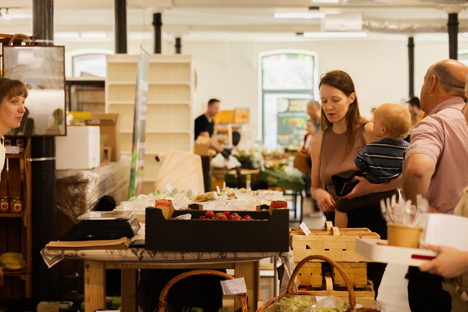 Łódź. Bazar Smaku w Ogrodach Geyera w Łodzi. Zdrowo, ekologicznie i klimatycznie