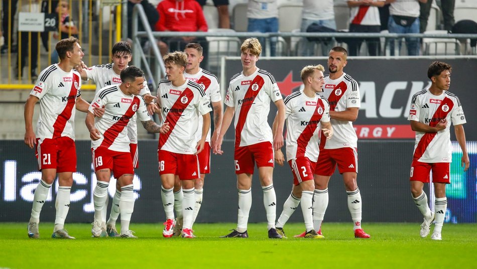 Łódź. Piłkarze ŁKS Łódź