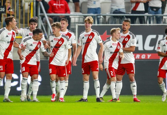 Łódź. Piłkarze ŁKS Łódź