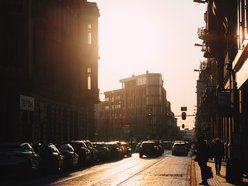 Łódź. New Iron w Łodzi o zachodzie słońca. Widok zapiera dech w piersiach!
