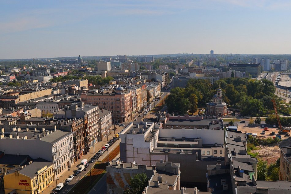 Wyjątkowa panorama Łodzi z dachu "wieżowca TVP"!