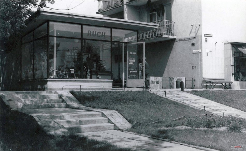 Kiosk Ruchu przy ul. Wojska Polskiego 150 - lata 1955-1965